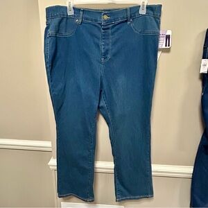 Just Be Sz 3X Blue Jeans Mid Rise Bootcut NWT